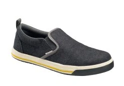 Nautilus Mens Black Canvas Steel Toe 1430 Westside Slip-On Work Shoes