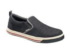 Nautilus Womens Black Canvas Steel Toe 1435 Westside Slip-On Work Shoes