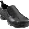 Nautilus Mens Steel Toe Athletic Slip-On M Black Leather Shoes