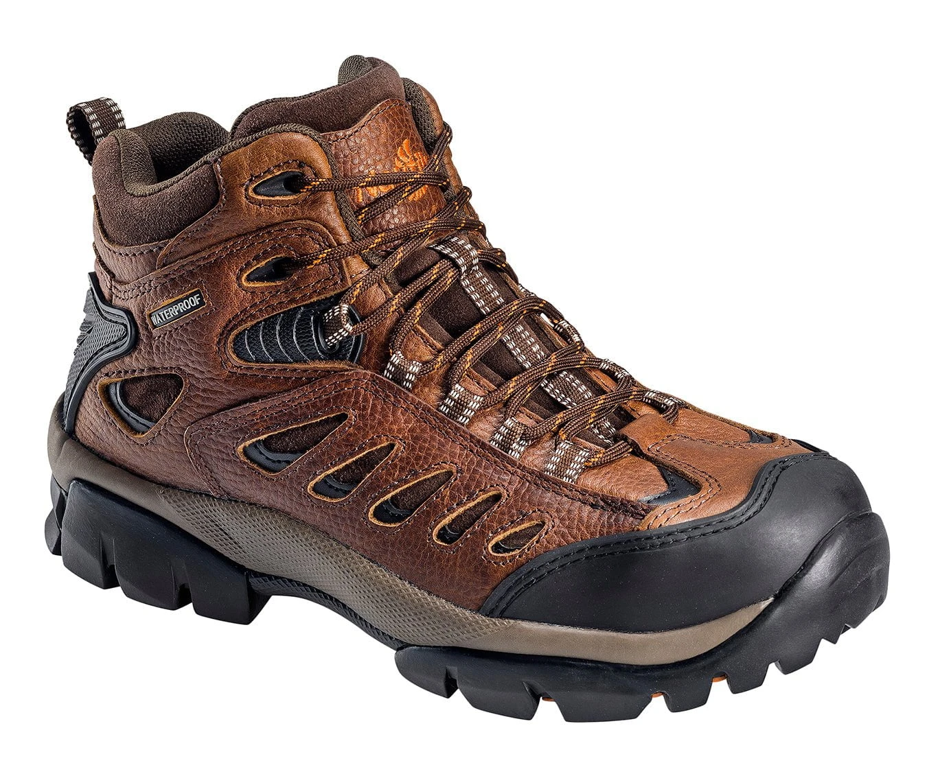 Nautilus Mens Steel Toe Waterproof Boot W Brown Leather Boots